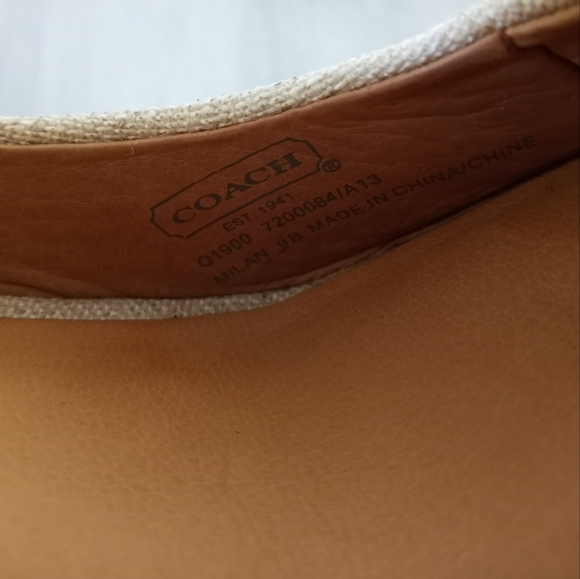 Coach Milan Linen Espadrille Wedges Women's Size 9 - Picture 12 of 16